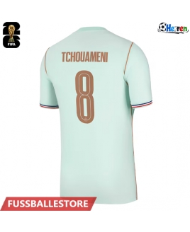 Günstige Frankreich Aurelien Tchouameni #8 Auswärtstrikot WM 2026 Kurzarm